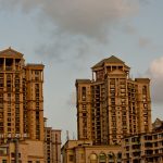Residential apartment towers in an Indian metro