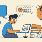 The Daily Rupee satire illustration: Man Sets 14 Alerts Waiting for Rupee at 96, Sends After Mother Calls Twice