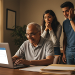 The Daily Rupee satire illustration: Naperville Uncle Writes Full Paragraph in Payment Memo, Sends Four Dollars With Footnotes